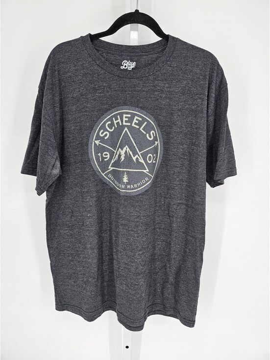 blue 84 Tops - Scheels Blue 84 Women's Gray Logo Graphic Short Sleeve Round Neck Tee Size XXL